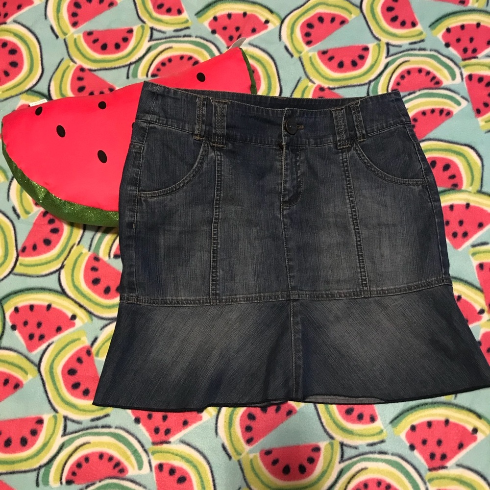 DKNY Jeans Denim mermaid Skirt - Medium Blue wash size 6